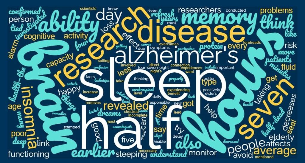 Trouble falling asleep: 7.30 hours of sleep refreshes the memory.