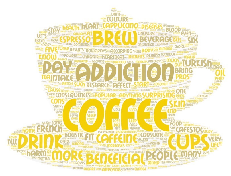 The coffee, addiction to this popular brew can bring surprising lifestyle changes.
