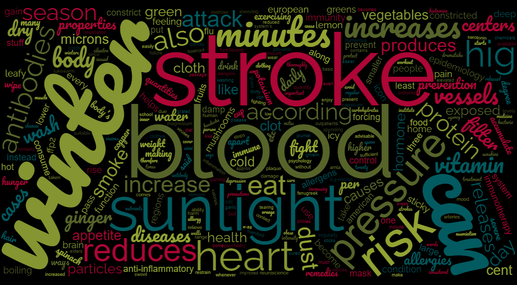 Why does the risk of stroke rise in the winter season in elders?