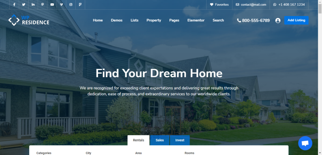 WPResidence pro theme