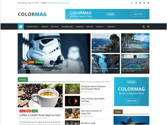 ColorMag, one of the best wordpress theme.
