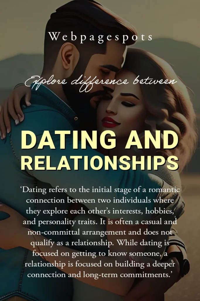 Dating Vs Relationships