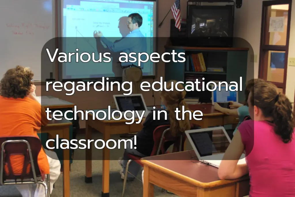 Educational technology and technology in education are two words that differ in their meaning.