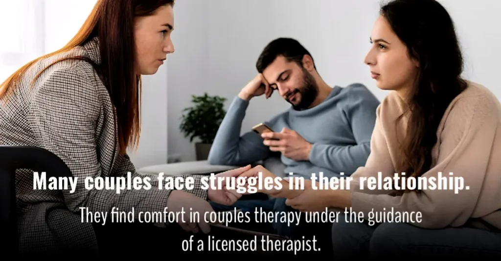 Couples therapy session: A counselor guides a female couple! Image source: freepik.com