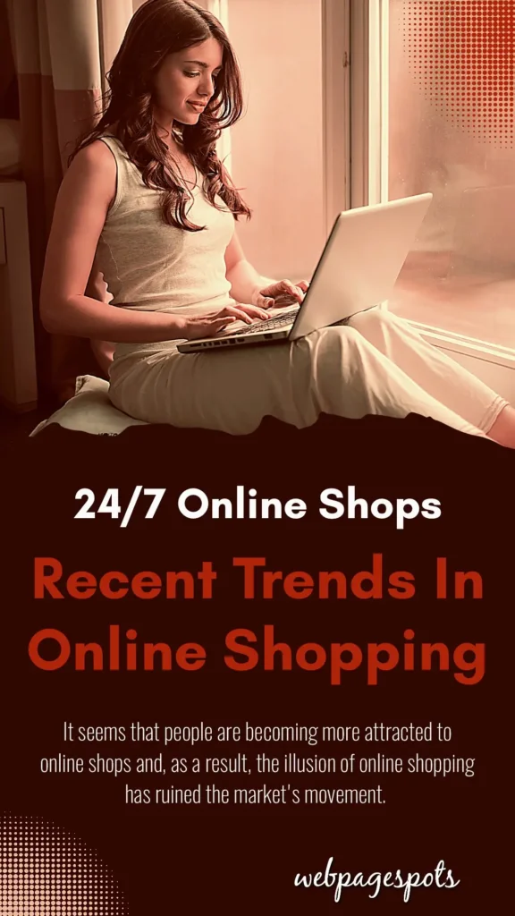 Recent trends in online shopping, 24/7 online shops.