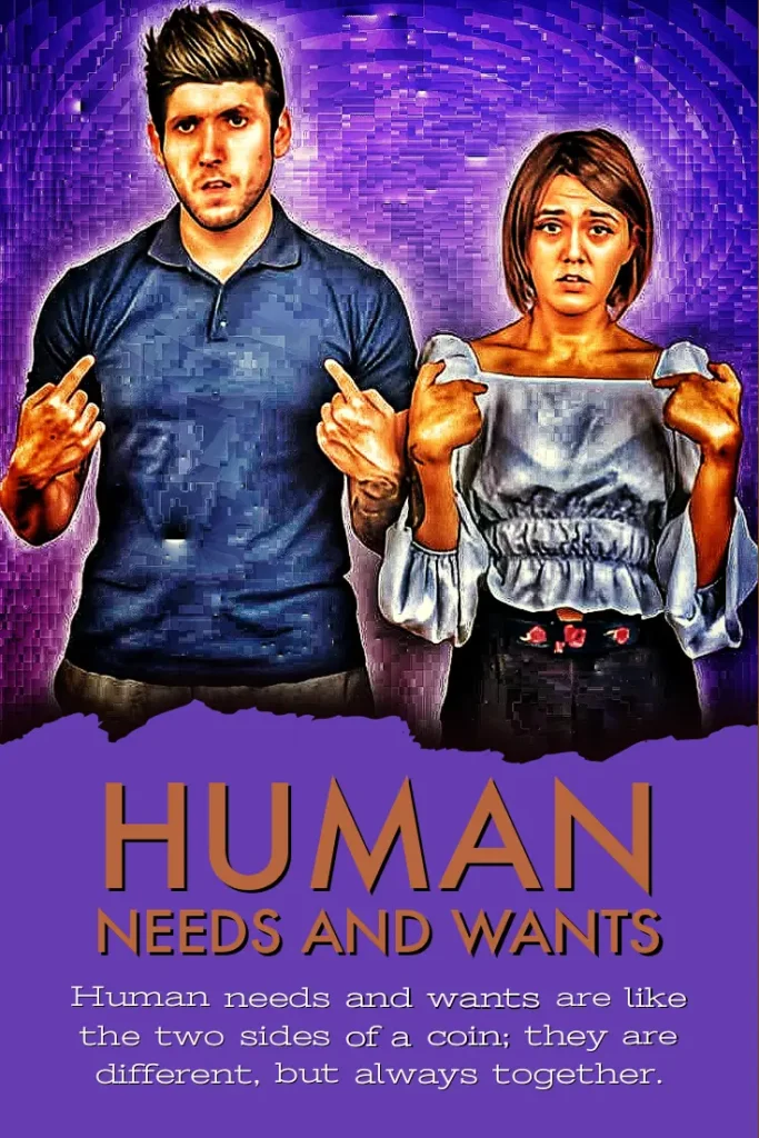 Human needs and wants! Image source: freepik.com